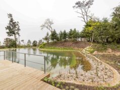 Nova charca naturalizada reforça armazenamento de água no Parque da Pena