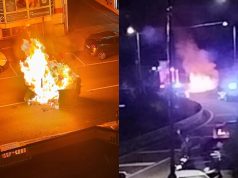 Focos de incêndio em caixotes do lixo na zona urbana de Sintra