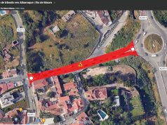 Corte de trânsito na Rua Álvaro Augusto Rodrigues Vilela em Albarraque