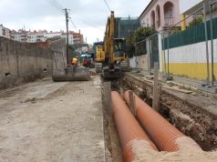 Decorrem obras de remodelação de redes de saneamento na Xetaria em Belas