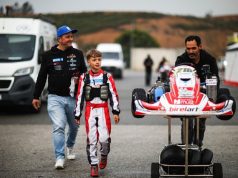Lourenço Antunes em prova no Nacional de Karting no Bombarral