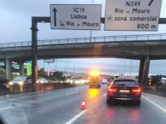 Agente atropelado em acidente no IC19 provoca fortes constrangimentos