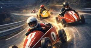 “Corrida Noturna” de carrinhos de rolamentos em Nafarros