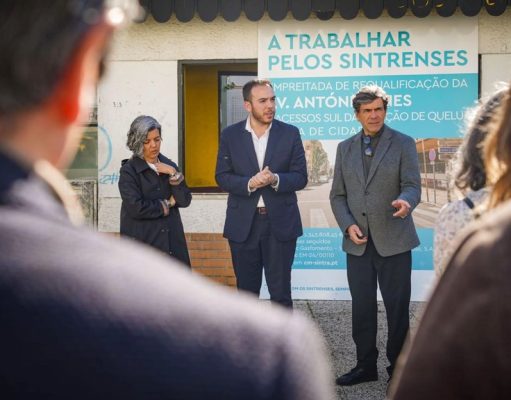 Obras de requalificação urbana e melhoria na zona da Estação de Queluz