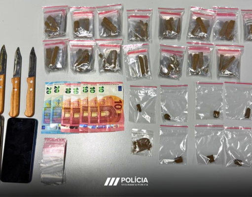 Operação da PSP resulta na detenção de homem por tráfico de droga