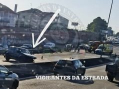 Acidente em Tercena trava circulação no acesso a Sintra