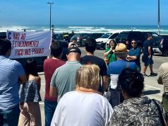 Protesto na Praia Grande marca oposição da CDU à tarifação do estacionamento