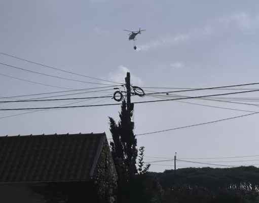Incêndio na zona de Gouveia mobiliza cinco um centena de bombeiros e meios aéreos